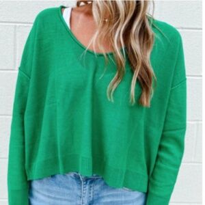 Day + Moon Green Sweater